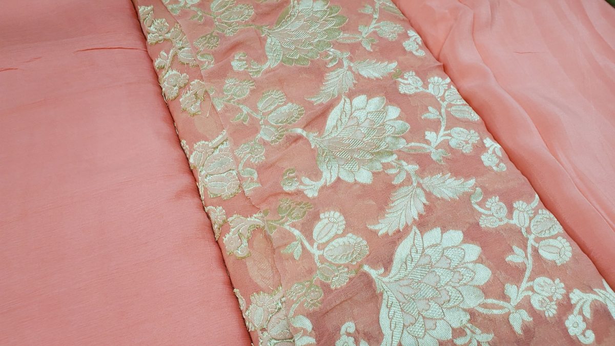 Peach Color Suit, unstitched cloth, Punjab Cloth Warehouse, Surrey, BC