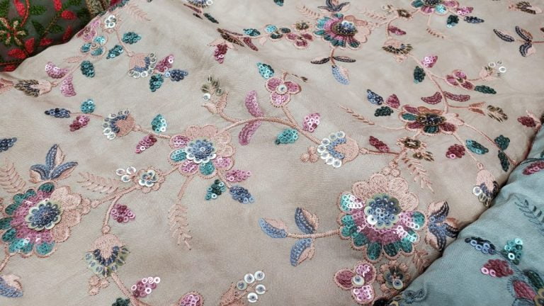 Light Color Fabric, Hand Work, unstitched cloth, Punjab Cloth Warehouse, Surrey, BC