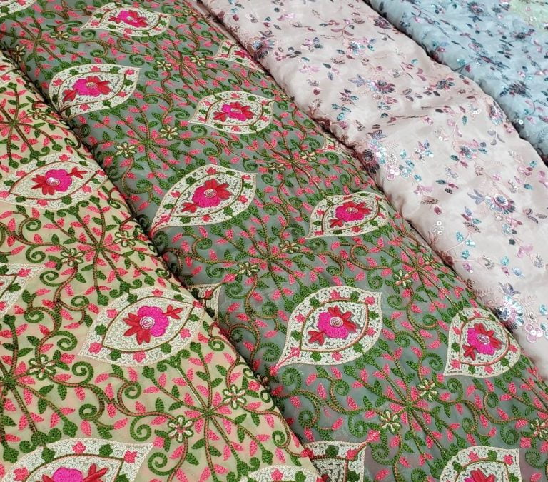 Fabric for suits - unstitched cloth, Hand Work, Punjab Cloth Warehouse, Surrey, BC