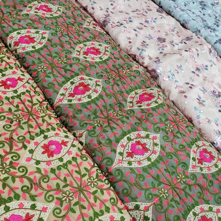 Fabric for suits - unstitched cloth, Hand Work, Punjab Cloth Warehouse, Surrey, BC